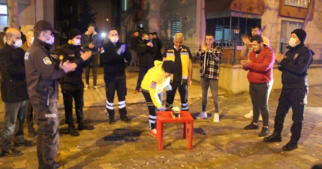 Kavga ihbarına giden polis ve sağlık çalışanlarına şok sürpriz