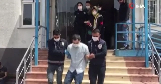 Kayınvalide ve kayınpederini öldüren zanlı ile eşi ve baldızı adliyeye sevk edildi