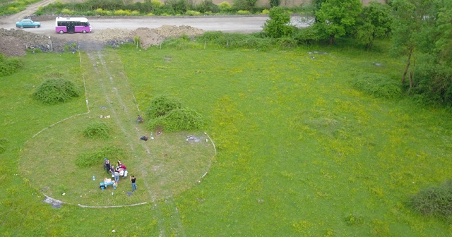 Kısıtlamayı ihlal eden piknikçileri drone yakaladı