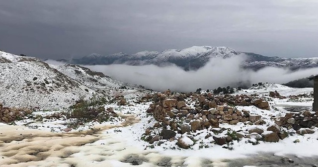 Mayısın son günlerinde Erzurum&#039;da kar Kars&#039;ta dolu etkili oldu