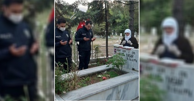 Polis, şehit annesinin isteğini yerine getirdi