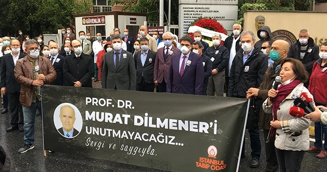Prof. Dr. Murat Dilmener İstanbul Tıp Fakültesi önünde anıldı