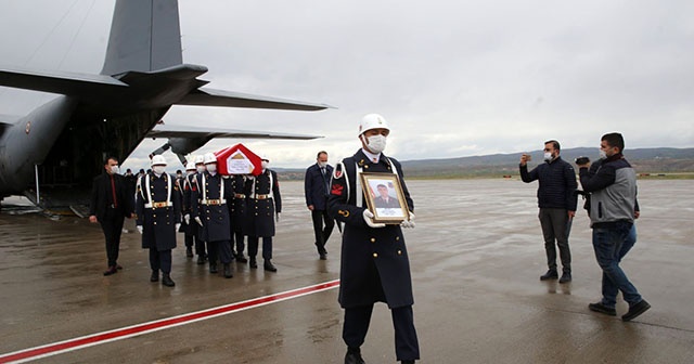 Şehit uzman çavuşun cenazesi Kapadokya Havalimanına getirildi