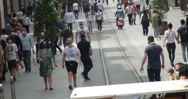 Taksim&#039;de dikkat çeken yoğunluk