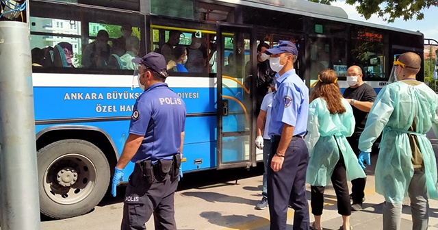 Ankara&#039;da korona virüs denetimleri