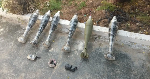 Barış Pınarı bölgesinde 6 havan imha edildi