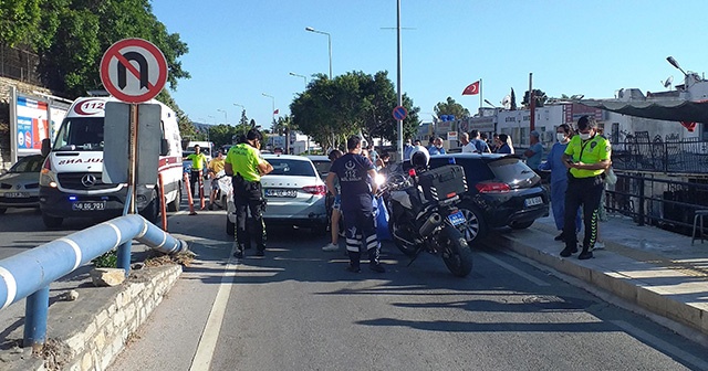 Bodrum’da zincirlemeli trafik kazası