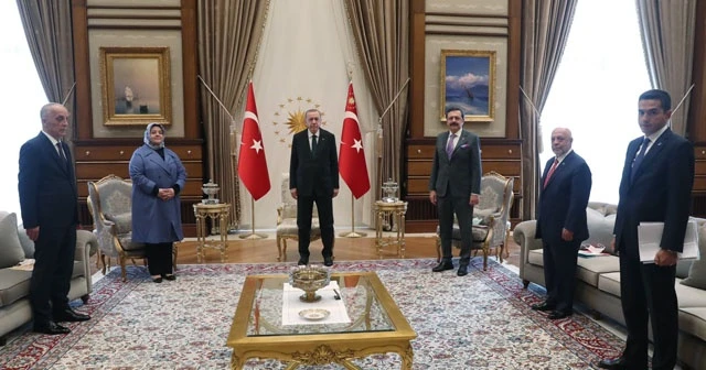 Cumhurbaşkanı Erdoğan, Bakan Selçuk ve sendika temsilcilerini kabul etti