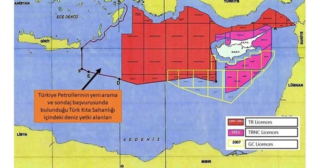 Bakanlık, yeni ruhsat sahalarını gösteren haritayı paylaştı