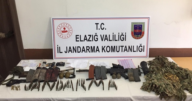 Elazığ&#039;da 2 teröristin etkisiz hale getirildiği operasyonda, silah ve mühimmat ele geçirildi