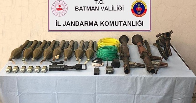 İçişleri Bakanlığı: Batman&#039;da terör örgütünün cephaneliği ele geçirildi