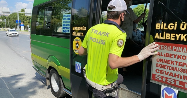 İstanbul’da minibüslere şok uygulama