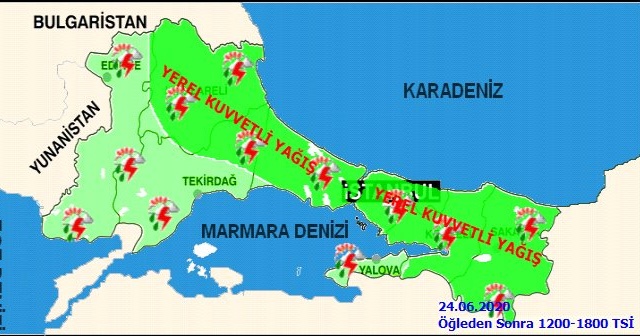 Meteoroloji’den İstanbul için kuvvetli yağış uyarısı