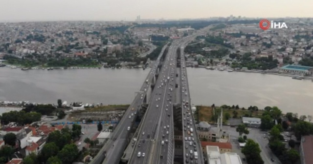 Normalleşme sonrası Haliç Köprüsü’de trafik yoğunluğu arttı