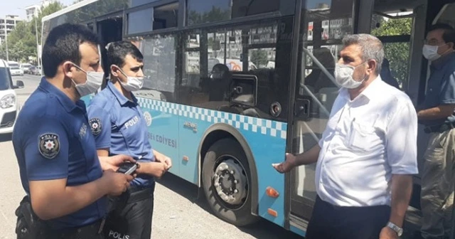 Otobüse maskesiz alınmayınca tehditler savurdu