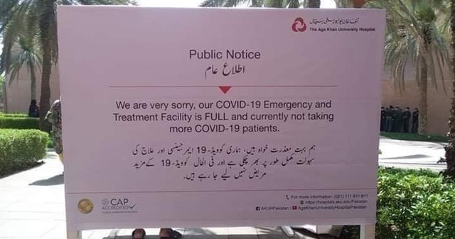 Pakistan’da hastanelerin kapasitesi doluyor