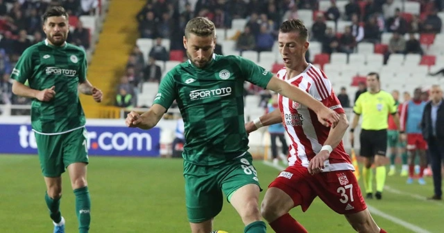 Sivasspor ile Konyaspor 22. randevuda