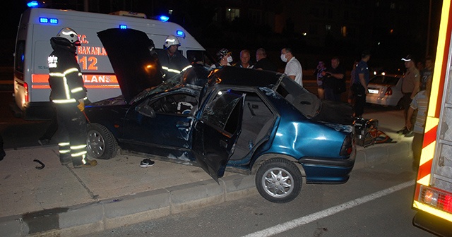 Tekirdağ&#039;da otomobil takla attı: 1’i ağır 4 yaralı