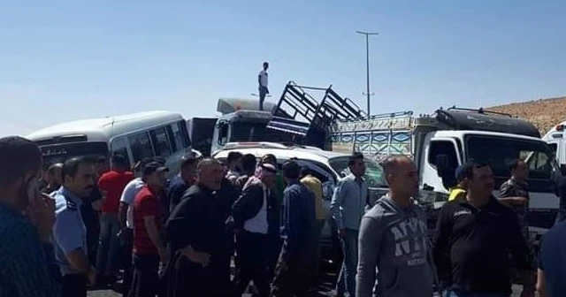 Ürdün'de zincirleme kaza: 3 ölü, 20 yaralı