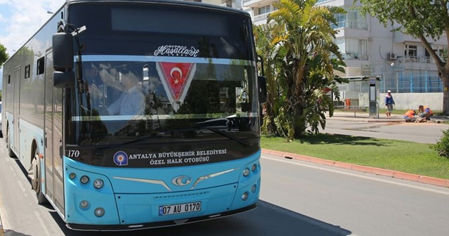 Antalya&#039;da, 15 Temmuz&#039;da toplu taşıma araçları ücretsiz olacak