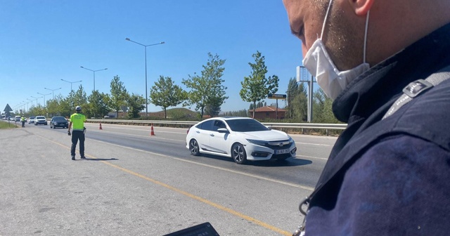 Bayram tatili dolayısıyla drone ile trafik denetimleri sürüyor