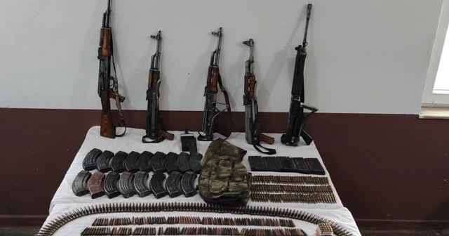 Bitlis'te çok sayıda silah ve mühimmat ele geçirildi