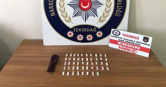 Çoraptan uyuşturucu çıktı