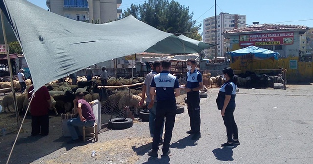 Diyarbakır&#039;da kurban satış yerlerinde sıkı denetim