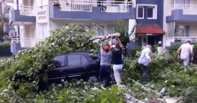 Fırtına, Alaşehir'de büyük hasara neden oldu