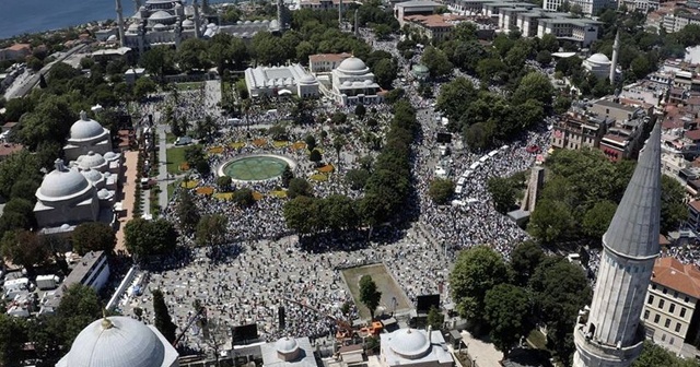 Gazze Şeridi’nden Türkiye’ye Ayasofya-i Kebir Cami-i Şerifi tebriği