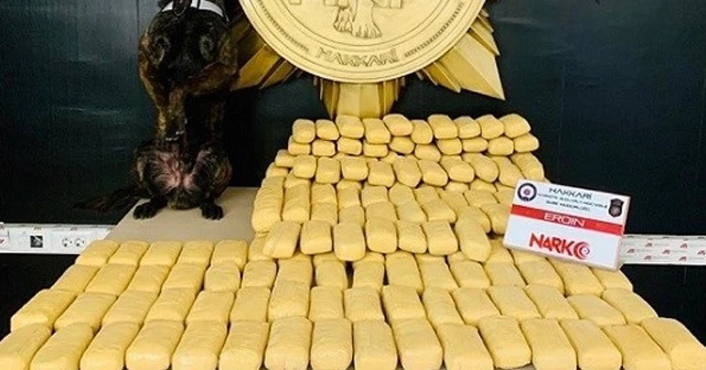 Hakkari'de 104 kilo 200 gram eroin ele geçirildi
