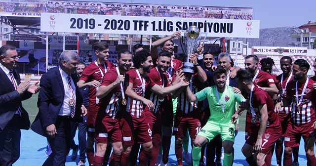 Hatayspor şampiyonluk kupasını aldı