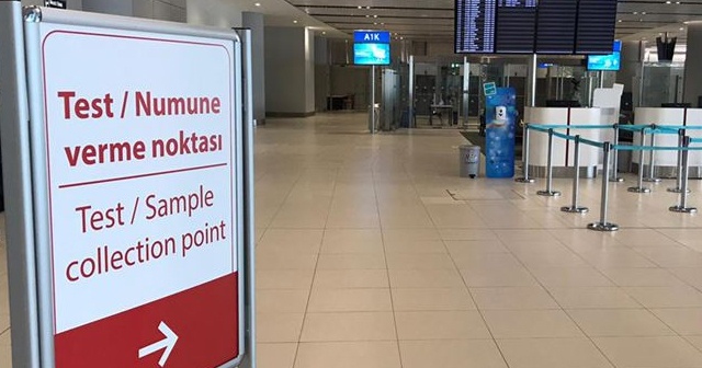 İstanbul Havalimanı&#039;nda 1500 yolcuya koronavirüs testi yapıldı