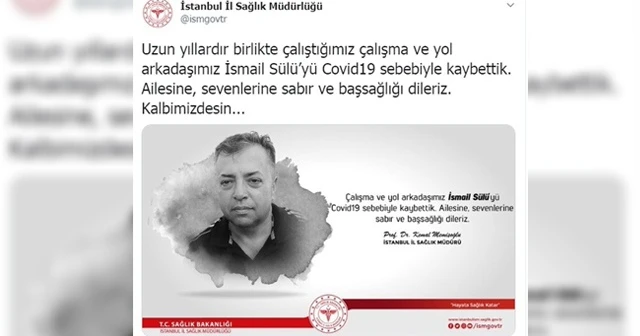 İstanbul İl Sağlık Müdürlüğü'nün Covid-19 kaybı