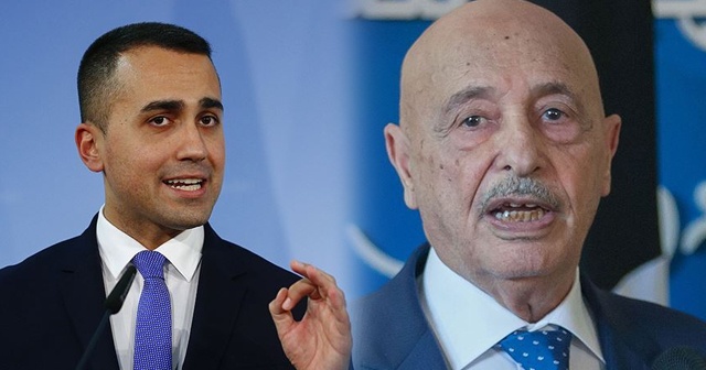 İtalya Dışişleri Bakanı Di Maio, Tobruk Temsilciler Meclisi Başkanı Salih ile görüştü