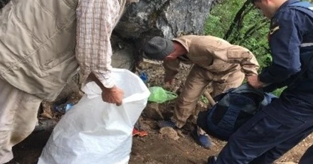 İzinsiz kazı yapan 3 defineci suçüstü yakalandı