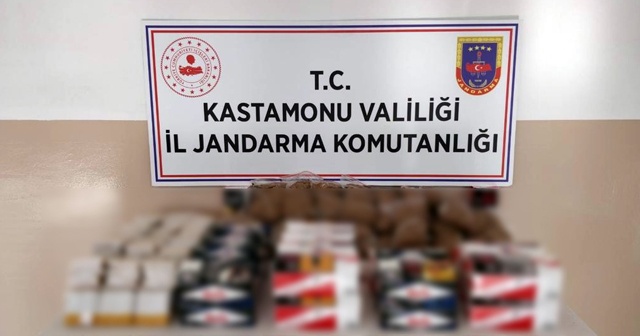 Kastamonu'da kaçak sigara operasyonu