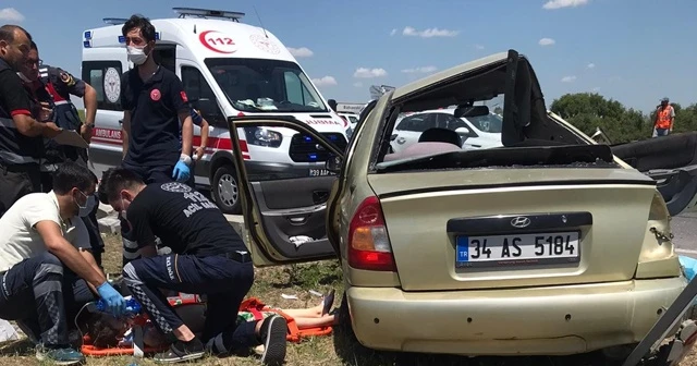 Kırklareli'de feci kaza: 2 ölü, 5 yaralı