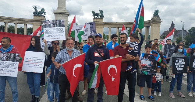 Macaristan&#039;da Ermenistan&#039;ın saldırıları protesto edildi