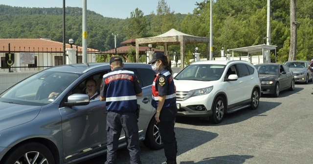 Marmaris'te bayram öncesi giriş noktası kontrolleri arttırıldı