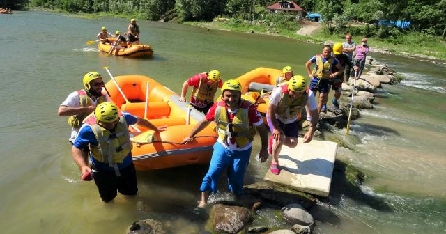 Ordu’da rafting için deneme turu atıldı