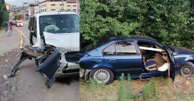 Otomobil ile hafif ticari araç çarpıştı: 1 yaralı