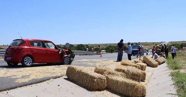 Otomobile giren arı kazaya neden oldu