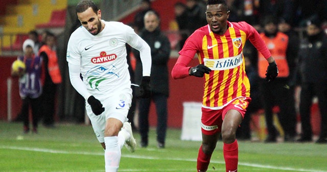 Rizespor ile Kayserispor 22. randevuda