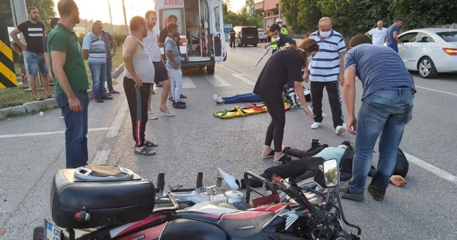 Samsun’da motosiklet kazası: 2 yaralı