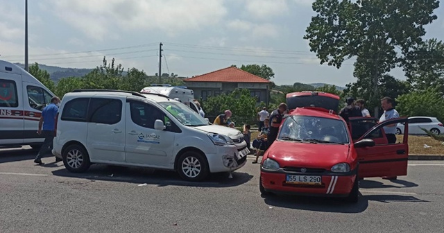 Samsun&#039;da trafik kazası: 8 yaralı