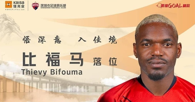 Schenzhen FC, Bifouma transferini açıkladı