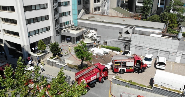 Şişli'de bir iş merkezinde patlama meydana geldi