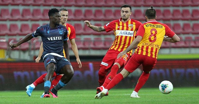 Trabzonspor kazandı! Kayserispor düştü