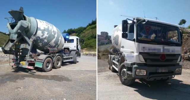 Trafikte yarış yapan mikser sürücülerine ceza yağdı